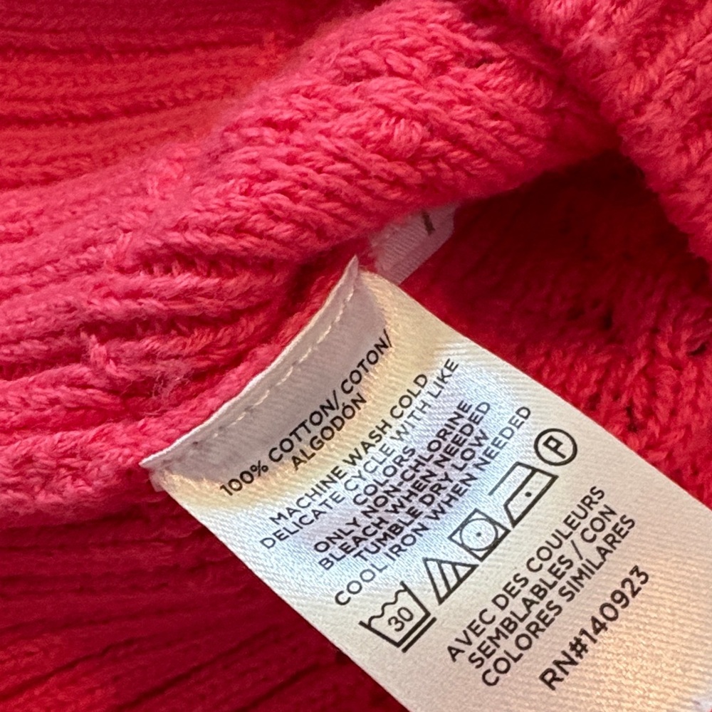 LOFT Raspberry Pink Textured Crewneck Sweater - Picture 5 of 5